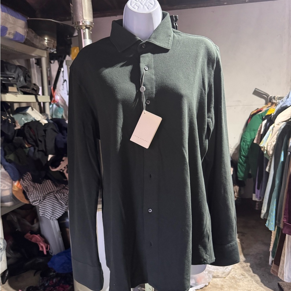 Brunello Cucinelli Green Casual Button Down Shirt